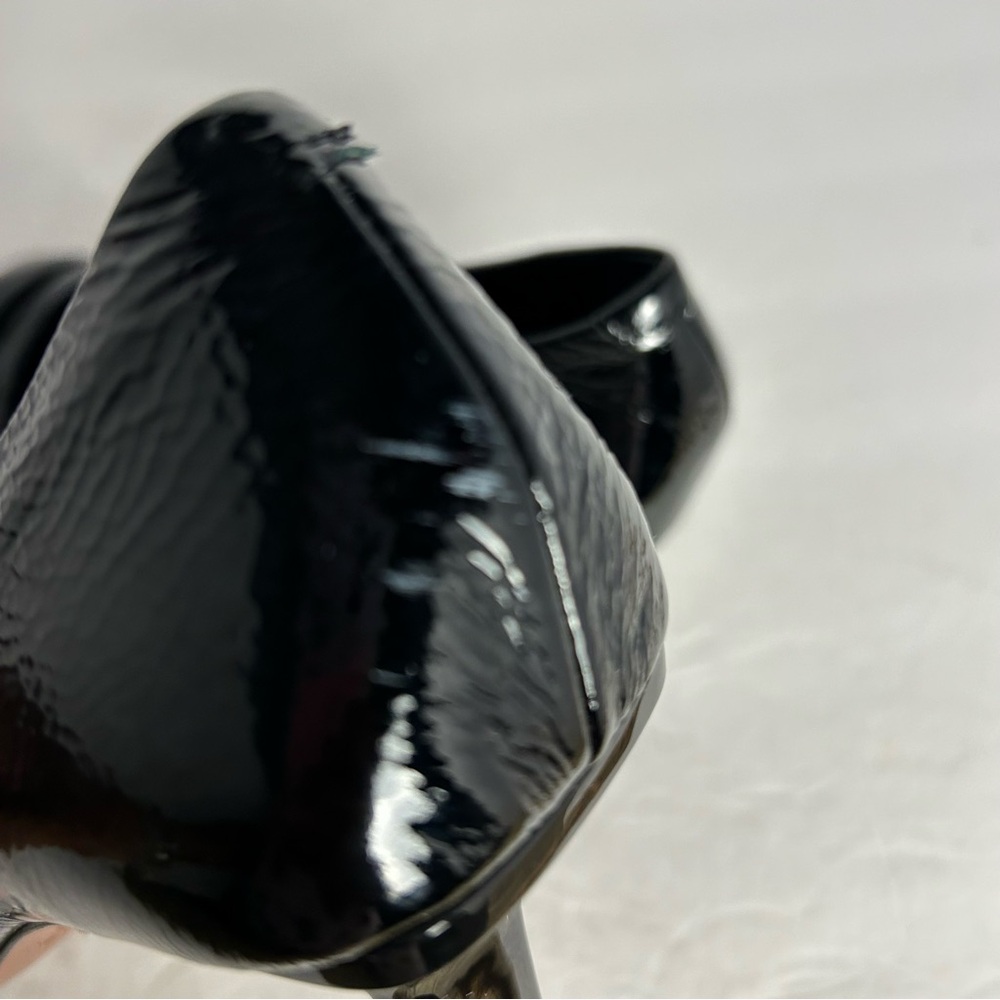 Anthropologie Vicenza Kilty Pointed-toe Patent Leather Heels Pumps Shoes Size 9 - Picture 11 of 12